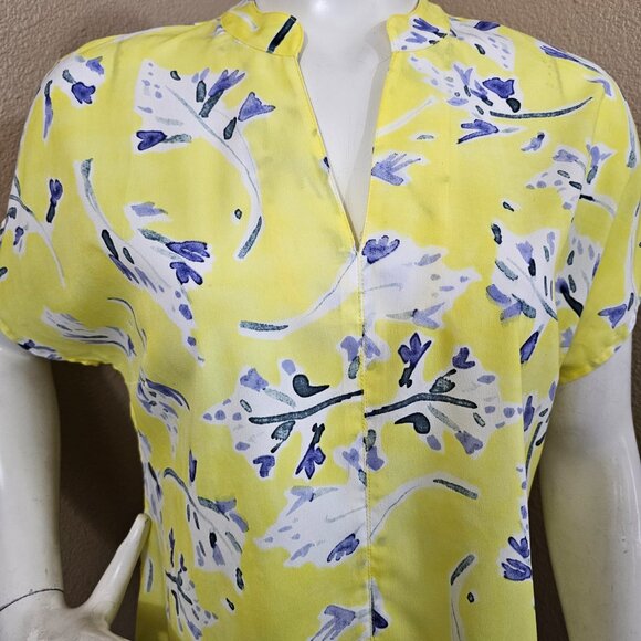 CABI #5213 Stevie Sunny Days Yellow Floral Blouse~Size S - Picture 4 of 10